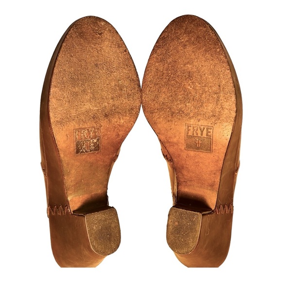 VINTAGE FRYE Ingrid Apron Distressed Clogs Women’s Size 8.5 - Picture 5 of 9